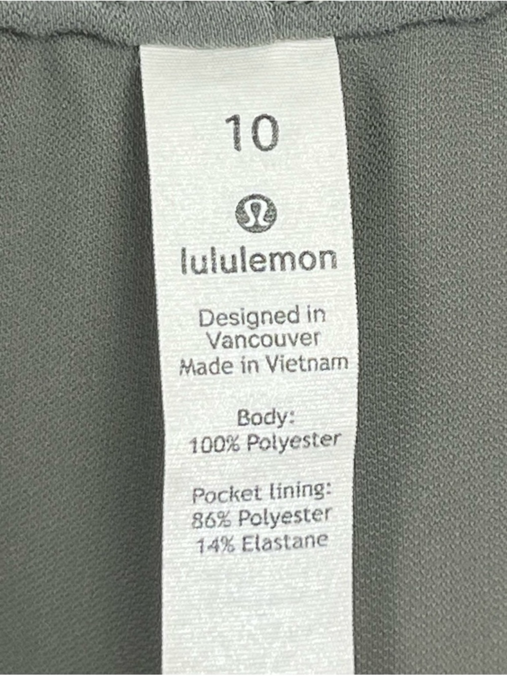 Lululemon On The Fly Wide Leg drawstring waist pull on pants in gray sage, 10. - Picture 7 of 10